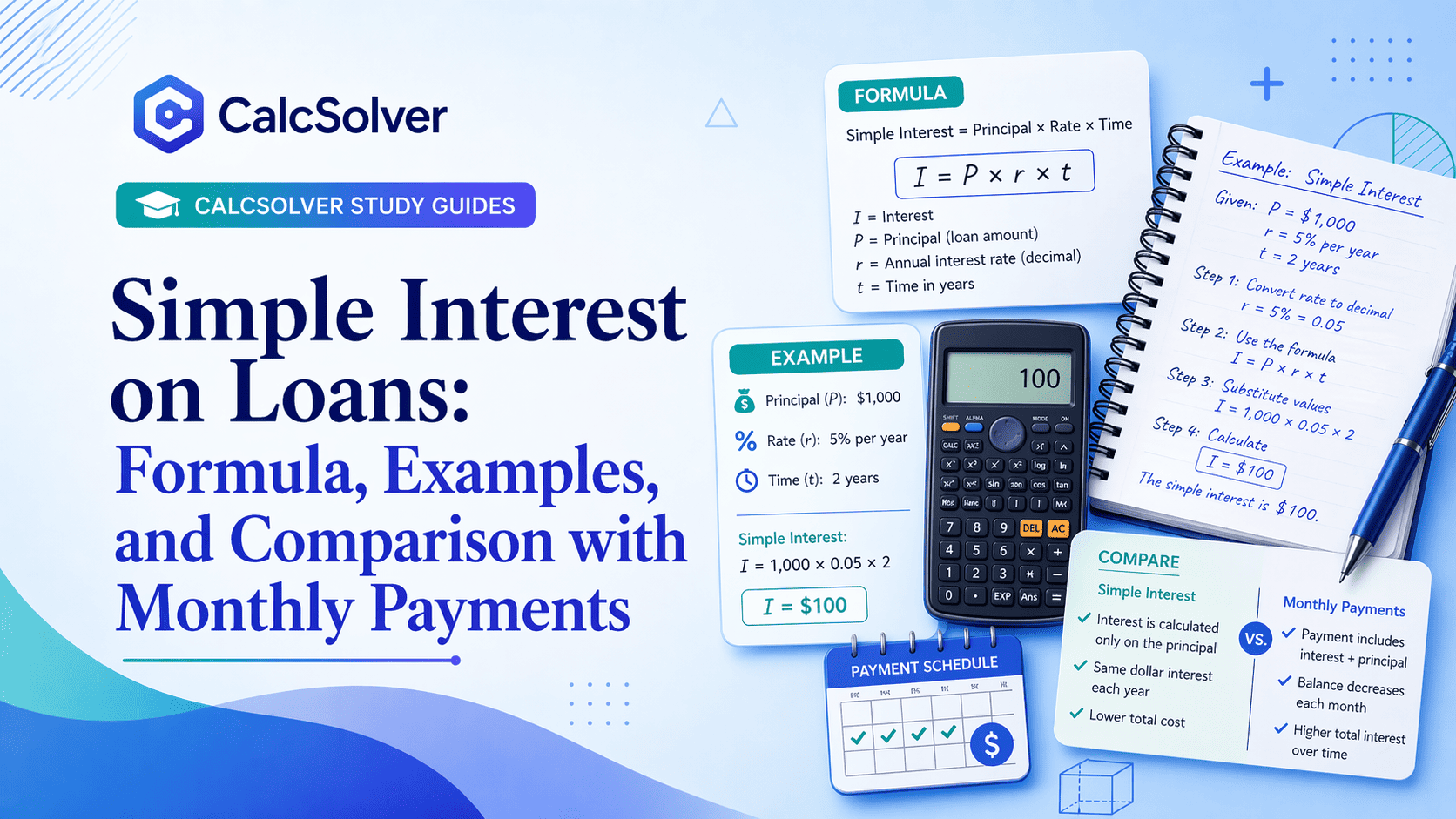 Simple Interest on Loans: Formula, Examples, and Comparison with Monthly Payments article banner image